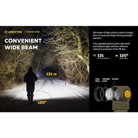 Armytek Wizard C2 Pro Multi-Light, vitt ljus i olivgrönt